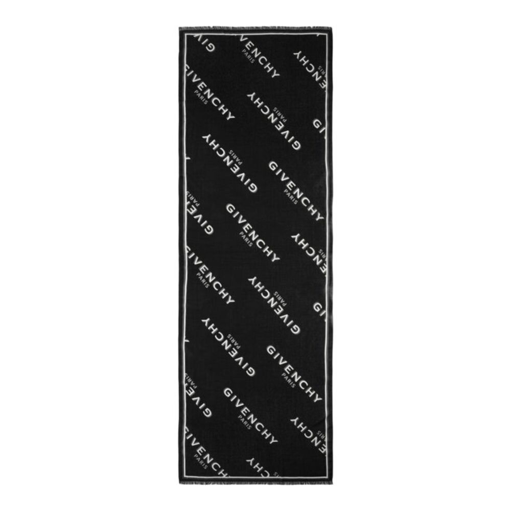 Givenchy Shadow Logo Scarf Womens